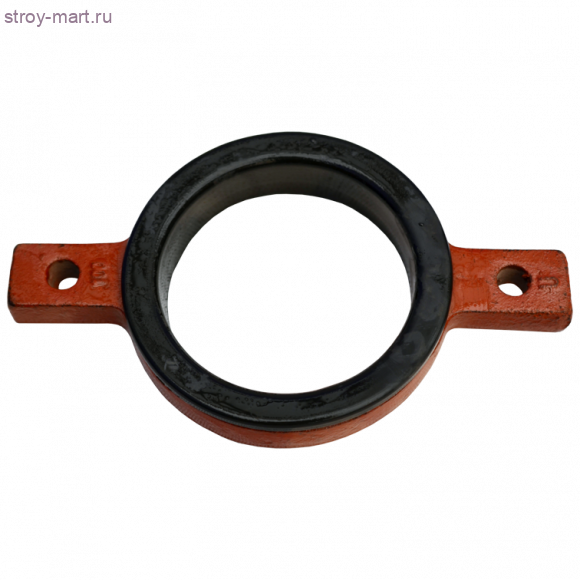 Скоба чугун опорн Дн 200 б/растр с гальванизир резиной SML - 027-7852