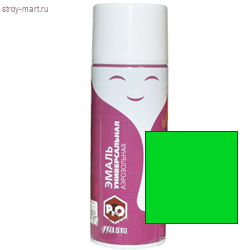 Эмаль-аэрозоль универсальная зелёный лист № 27, 520 мл, (12 шт/уп.) «PRO.STO» - С-000093663 Эмаль-аэрозоль универсальная зелёный лист № 27, 520 мл, (12 шт/уп.) «PRO.STO» - С-000093663