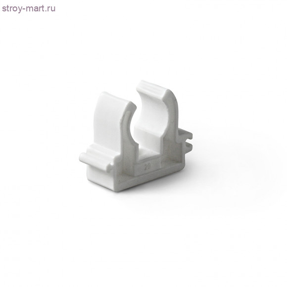 Скоба полипропиленовая - белая напорная PP-R DN25 Скоба полипропиленовая - белая напорная PP-R DN25