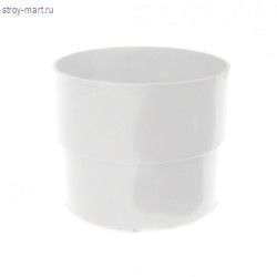 Murol ПВХ муфта соединения трубы д=80 мм белый - С-000107064