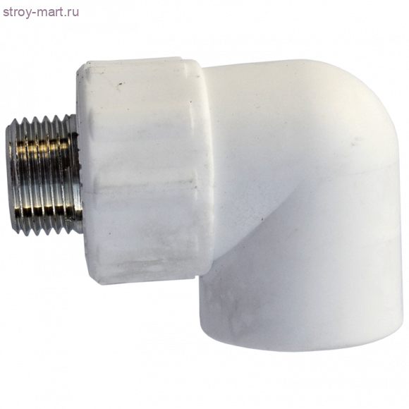 Угольник PP-R комбинированн белый Дн 20х1/2 НР РосТурПласт 10799 - 4640014211991