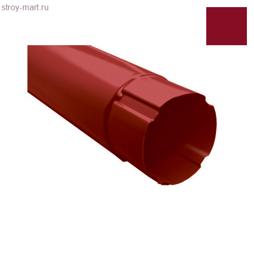 Grand Line, Труба круглая, 90 мм, 3 м, RAL 3005 - С-000043582 Grand Line, Труба круглая, 90 мм, 3 м, RAL 3005 - С-000043582