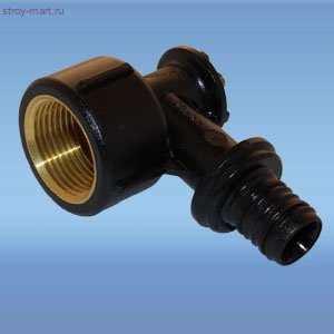 Угольник для PE-Xa для настенного монтожа PPSU/латунь Monolit Дн 20х1/2 ВР ELSEN EFA25.20-12W Угольник для PE-Xa для настенного монтожа PPSU/латунь Monolit Дн 20х1/2 ВР ELSEN EFA25.20-12W