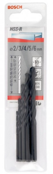 5 HSS-R CВЕРЛ 2-6ММ - 2607018351 5 HSS-R CВЕРЛ 2-6ММ - 2607018351