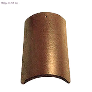 Браас Таунус коньковая черепица с зажимом (1шт) коричневый (2,5 шт/м.п.) - С-000116227 Браас Таунус коньковая черепица с зажимом (1шт) коричневый (2,5 шт/м.п.) - С-000116227