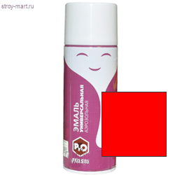 Эмаль-аэрозоль универсальная алая № 23, 520 мл, (12 шт/уп.) «PRO.STO» - С-000093660