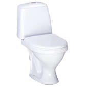 Унитаз-компакт Соната-Люкс белый воронкообразный косой выпуск в комплекте Santeri - 4606034157107 Унитаз-компакт Соната-Люкс белый воронкообразный косой выпуск в комплекте Santeri - 4606034157107