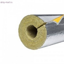 Цилиндры мин. с покрытием из ал/фольги с нахлестом Paroc Hvac Section AluCoat T 108*40мм*1200мм - С-000091314