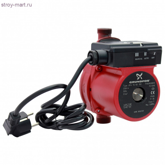 Насос повысительный UPA 15-90N 160 1x230V 50Hz 12H Grundfos 96621403
