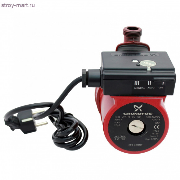 Насос повысительный UPA 15-90N 160 1x230V 50Hz 12H Grundfos 96621403