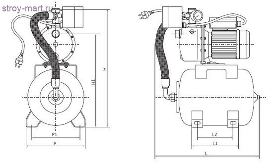 Установка насосная авт HWJ 202 EM 50 Wilo 4081529