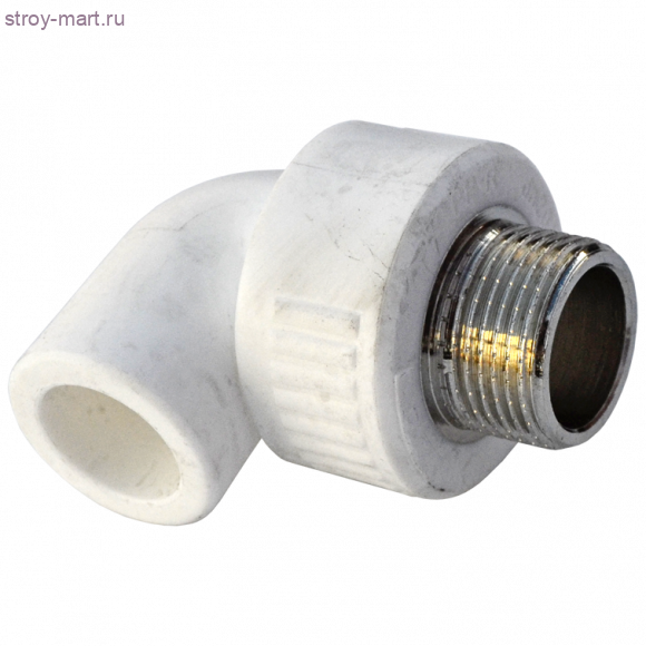 Угольник PP-R комбинированн белый Дн 20х3/4 НР РосТурПласт 10800 - 4640014212004 Угольник PP-R комбинированн белый Дн 20х3/4 НР РосТурПласт 10800 - 4640014212004