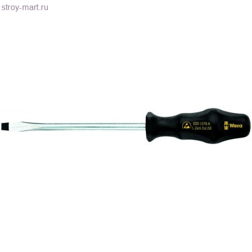1578 A Отвертка прямой шлиц 030048 - WE-030048