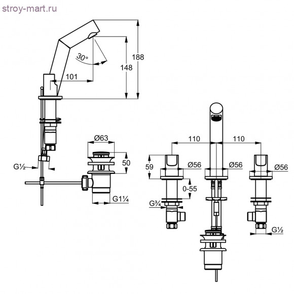 KLUDI NEW WAVES 571430530 KLUDI NEW WAVES 571430530