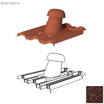 Вентиляционный выход G110 (пластик) Gerard (Bark 687) - С-000115587 Вентиляционный выход G110 (пластик) Gerard (Bark 687) - С-000115587