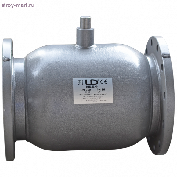 Кран шаровой сталь Ду 65 Ру16 фл LD - 007-1427 Кран шаровой сталь Ду 65 Ру16 фл LD - 007-1427