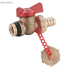 Кран сливной латунь R608D Ду 15 НР с заглушкой Giacomini R608DY113 Кран сливной латунь R608D Ду 15 НР с заглушкой Giacomini R608DY113