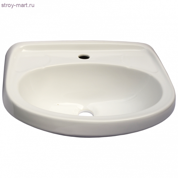 Умывальник Браво белый 1 отверстие 1 величины б/комплекта Лобня - 4606034065983 Умывальник Браво белый 1 отверстие 1 величины б/комплекта Лобня - 4606034065983