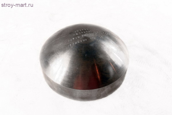 Заглушка эллиптическая приварная стальная - Дн108 x 4-5 Заглушка эллиптическая приварная стальная - Дн108 x 4-5