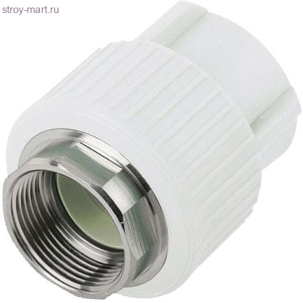 Муфта PP-R комбинированн под ключ белый Дн 32х1 ВР - 4606034158944