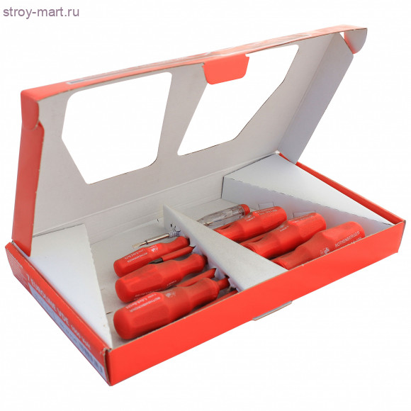 Набор отверток 4 шлицевых, 2 крестовые Rothenberger 73570 Набор отверток 4 шлицевых, 2 крестовые Rothenberger 73570