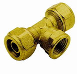 Тройник для PE-X латунь Дн 32х4,4 STC 6009 Тройник для PE-X латунь Дн 32х4,4 STC 6009