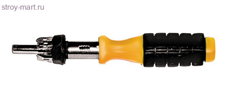 Отвертка FIT реверсивная с 6 насадками CrV,желтая ручка / 56295 - С-000111765 Отвертка FIT реверсивная с 6 насадками CrV,желтая ручка / 56295 - С-000111765