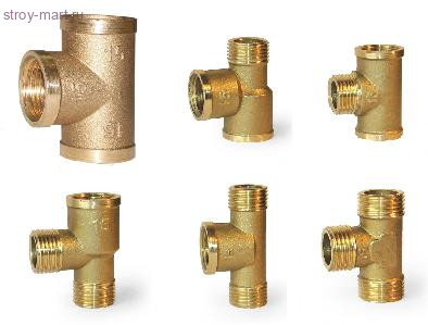 Тройник латунь Ду 15 ВР/НР/НР БАЗ - 027-9734 Тройник латунь Ду 15 ВР/НР/НР БАЗ - 027-9734