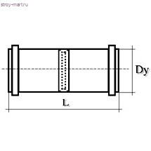 Муфта НПВХ коричневый 2-х растр Дн 160 б/нап в комплекте - 027-1629 Муфта НПВХ коричневый 2-х растр Дн 160 б/нап в комплекте - 027-1629