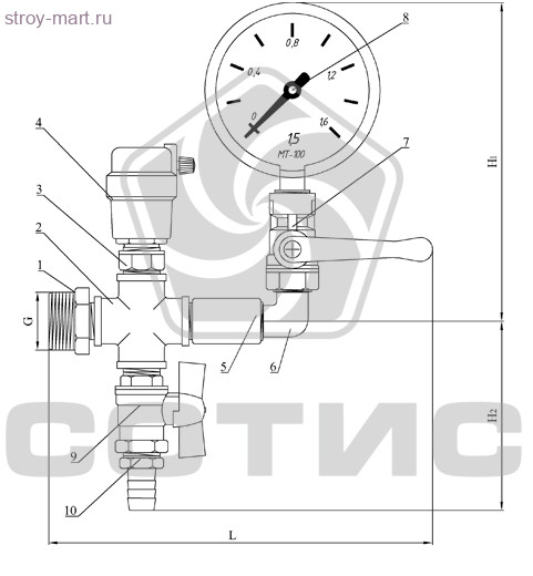 Модуль оконечный этажного узла учета тепловой энергии МОТ 13 СОТИС-Unit - МОТ 25-13М Модуль оконечный этажного узла учета тепловой энергии МОТ 13 СОТИС-Unit - МОТ 25-13М