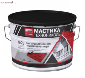 Мастика для гибкой черепицы №23 Фиксер (3л/3,6кг) Шинглас - С-000097930 Мастика для гибкой черепицы №23 Фиксер (3л/3,6кг) Шинглас - С-000097930