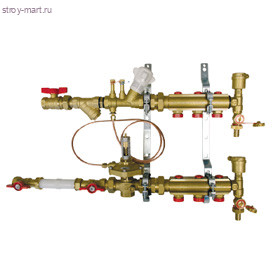 Модуль коллекторный латунь Ду 3/4x18/4 квартирный Giacomini GE550Y194 Модуль коллекторный латунь Ду 3/4x18/4 квартирный Giacomini GE550Y194