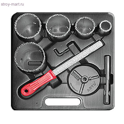 Набор коронок кольцевых FIT 33-83мм (5шт) +напильник в чемодане / 16510 - С-000111178 Набор коронок кольцевых FIT 33-83мм (5шт) +напильник в чемодане / 16510 - С-000111178