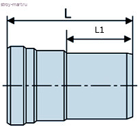 Переход PP-H Skolan Дн 150х100 б/нап L=0,195м в комплекте б/ш Ostendorf 337710 Переход PP-H Skolan Дн 150х100 б/нап L=0,195м в комплекте б/ш Ostendorf 337710