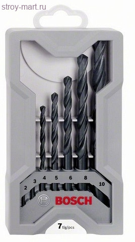 Набор 7 свёрл 2-10мм HSS-R X-Pro Line - 2607017036