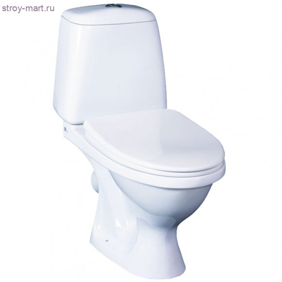 Унитаз-компакт Соната белый воронкообразный косой выпуск в комплекте Santeri - 4606034154250 Унитаз-компакт Соната белый воронкообразный косой выпуск в комплекте Santeri - 4606034154250