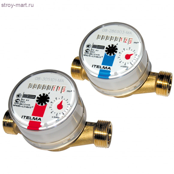 Счётчик х/в WFK20 Ду 15 Ру16 30С L=110мм в комплекте Итэлма - 4606034171271 Счётчик х/в WFK20 Ду 15 Ру16 30С L=110мм в комплекте Итэлма - 4606034171271