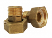 Узел присоединительный для водосчетчика латунный Ду32 L=72 Узел присоединительный для водосчетчика латунный Ду32 L=72