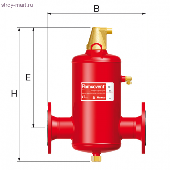 Сепаратор Flamcovent F Ду 250 фл 10атм Flamco 28148 Сепаратор Flamcovent F Ду 250 фл 10атм Flamco 28148