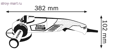 Угловая шлифмашина Bosch GWS 15-125 CIH Professional - 601830222 Угловая шлифмашина Bosch GWS 15-125 CIH Professional - 601830222
