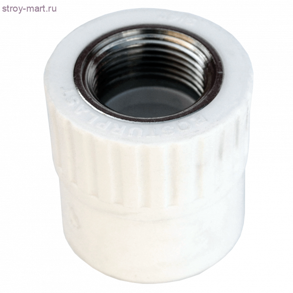 Муфта PP-R комбинированн белый Дн 20х3/4 ВР РосТурПласт 10653 - 4640014210338 Муфта PP-R комбинированн белый Дн 20х3/4 ВР РосТурПласт 10653 - 4640014210338