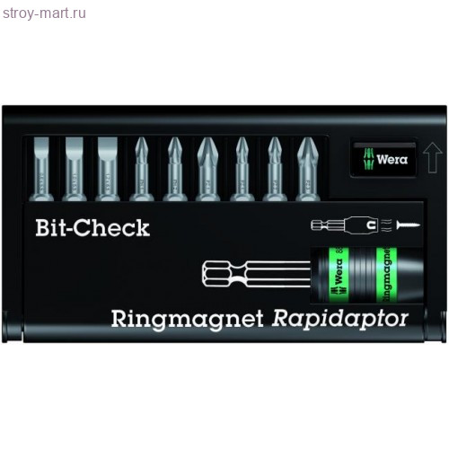 Набор бит 8800-9/Tz Bit-Check Держатель Rapidaptor 056378 - WE-056378 Набор бит 8800-9/Tz Bit-Check Держатель Rapidaptor 056378 - WE-056378