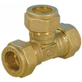 Тройник медь перех Дн28х18х28 - 027-0822 Тройник медь перех Дн28х18х28 - 027-0822