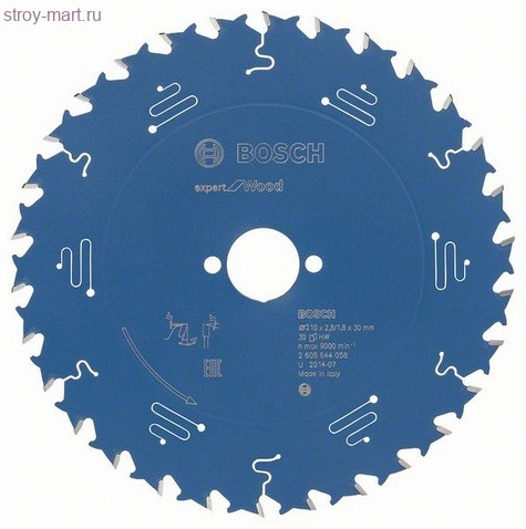 Цирк диск Expert for Wood 210x30x2.8/1.8x30T - 2608644058 Цирк диск Expert for Wood 210x30x2.8/1.8x30T - 2608644058