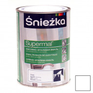 Эмаль универсальная «Supermal» белая матовая, масляно-фталевая 0,8 л. (8 шт/уп.) «Sniezka» / Польша - С-000085238 Эмаль универсальная «Supermal» белая матовая, масляно-фталевая 0,8 л. (8 шт/уп.) «Sniezka» / Польша - С-000085238