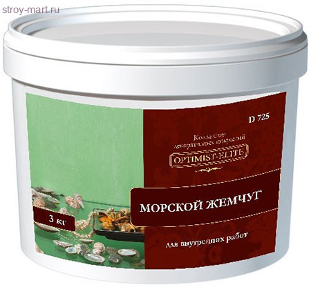 Декоративное покрытие «Морской жемчуг» для наружных и внутренних работ 5 кг. D 725 - С-000074113