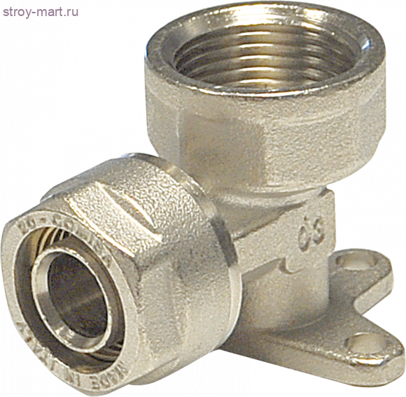 Угольник компрессионный с внутренней резьбой настенный - 20х1/2'