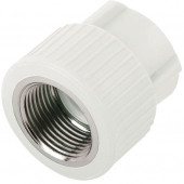 Муфта PP-R комбинированн белый Дн 25x1/2 ВР РосТурПласт 10654 - 4640014210345 Муфта PP-R комбинированн белый Дн 25x1/2 ВР РосТурПласт 10654 - 4640014210345