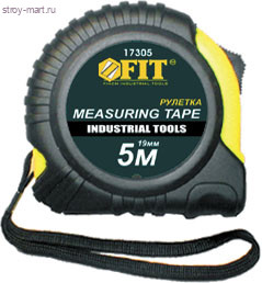 Рулетка «FIT» Профи, прорезиненный корпус «Стайл» 10м 25мм / 17310 - С-000119714 Рулетка «FIT» Профи, прорезиненный корпус «Стайл» 10м 25мм / 17310 - С-000119714