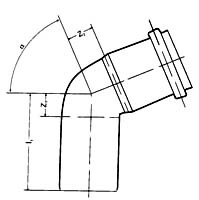 Отвод PP-H серый Дн 40х87,5° б/нап в комплекте Россия - 4606034149775 Отвод PP-H серый Дн 40х87,5° б/нап в комплекте Россия - 4606034149775
